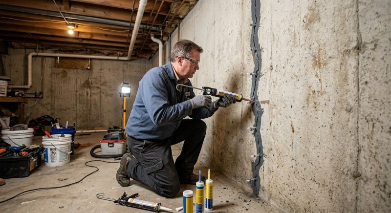 Basement Crack Repair in Emerald Isle, NC