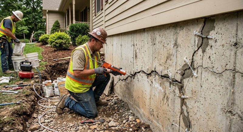 Cracked Foundation Repair in Atlantic Beach, NC