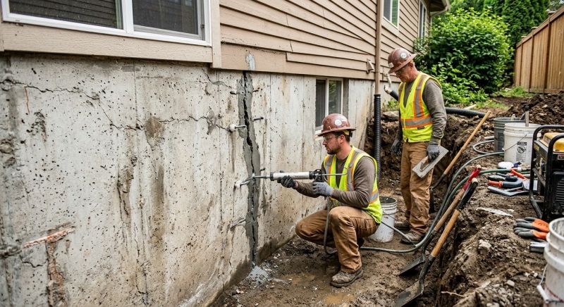 Cracked Foundation Repair in Carteret County, NC