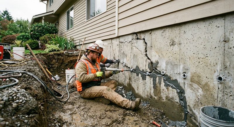Cracked Foundation Repair in Emerald Isle, NC