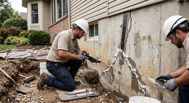 Cracked Foundation Repair in Maysville, NC