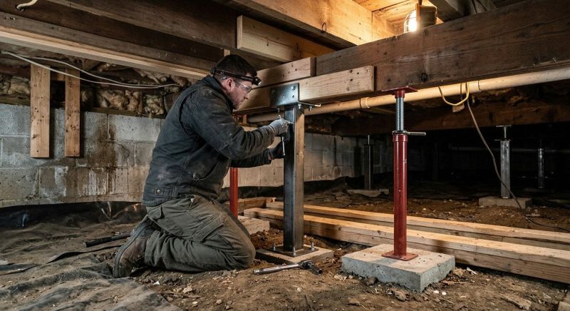 Crawlspace Structural Repair in Emerald Isle, NC