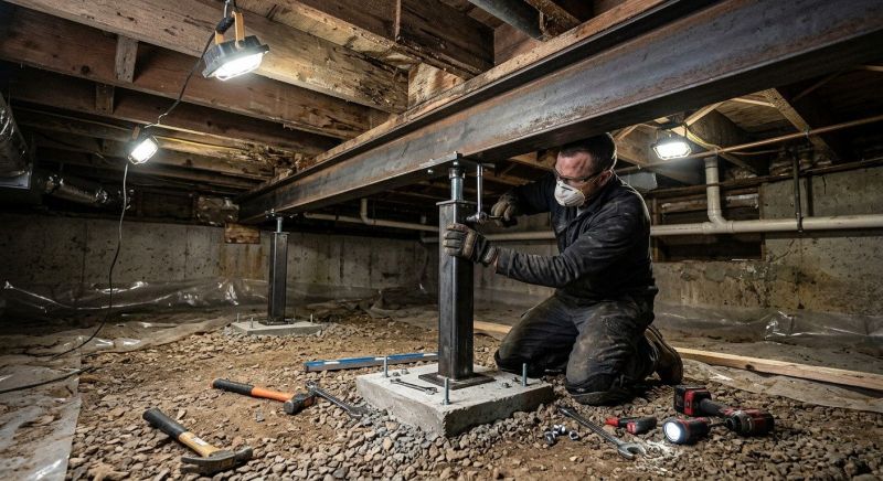 Crawlspace Structural Repair in Emerald Isle, NC