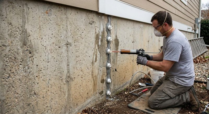 Foundation Crack Sealing in Emerald Isle, NC