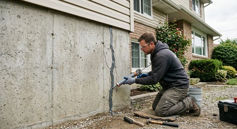 Foundation Crack Sealing in Emerald Isle, NC