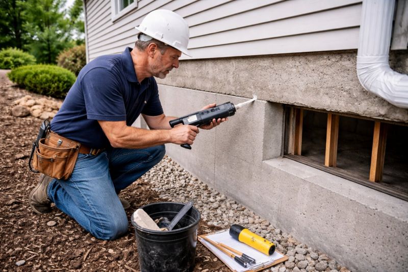 Foundation Crack Sealing in Emerald Isle, NC