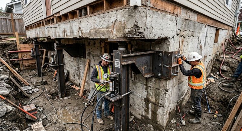 Foundation Lifting in Morehead City, NC