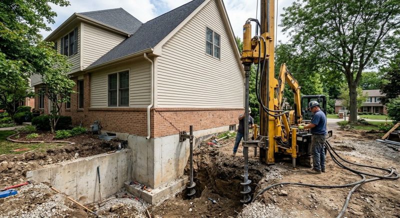 Helical Piers Installation in Emerald Isle, NC