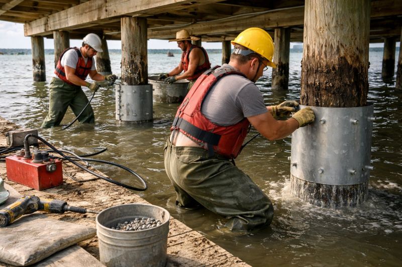Piling Repair in Emerald Isle, NC