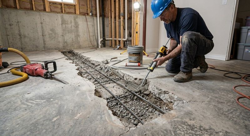 Slab Foundation Repair in Emerald Isle, NC